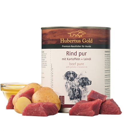 Hubertus Gold Dog Adult Beef pure & Potato 800g