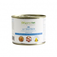 OrganicVet Oceanfish with pasta & omega 3+6 konservai katėms 200g