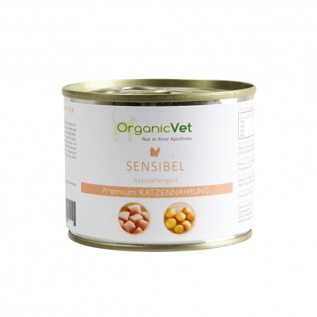 OrganicVet Sensitive konservai alergiškoms katėms 200g