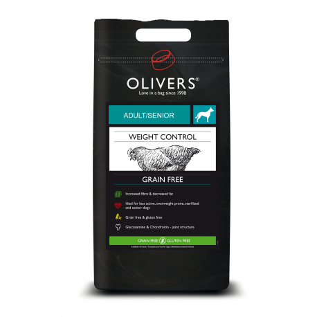 OLIVER'S DOG WEIGHT CONTROL GRAIN FREE (Begrūdis pašaras su vištiena)