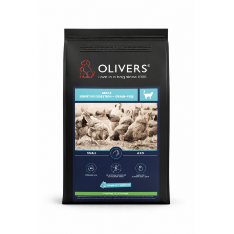 Olivers ADULT CAT SENSITIVE DIGESTION CHICKEN GRAIN FREE 4kg